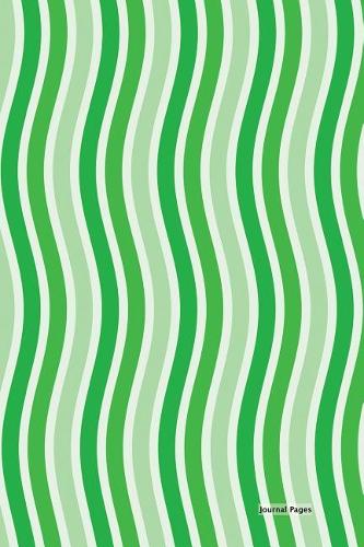 Journal Pages - Green Curvy Stripes (Bullet Journal)