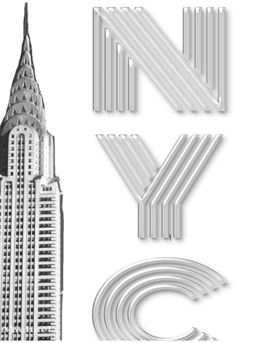 New York City Chrysler Building Writing Drawing Journal