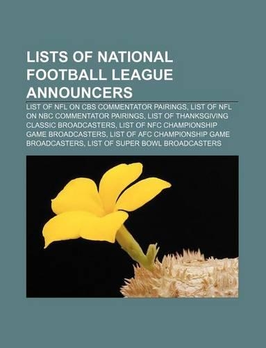 Lists of National Football League Announcers