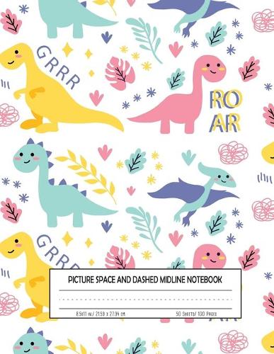 Picture Space And Dashed Midline Notebook