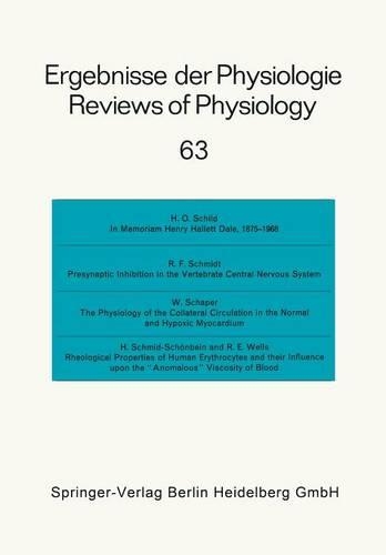 Ergebnisse der Physiologie / Reviews of Physiology