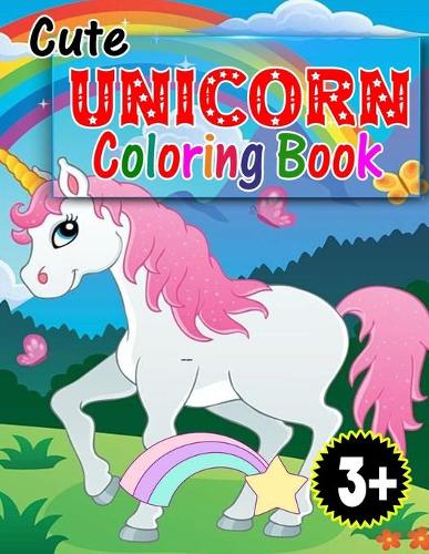 Cute unicorn coloring book