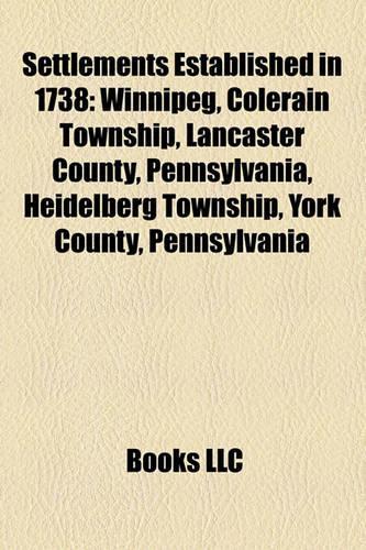 Settlements Established in 1738