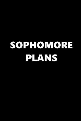2020 Weekly Planner School Theme Sophomore Plans Black White 134 Pages