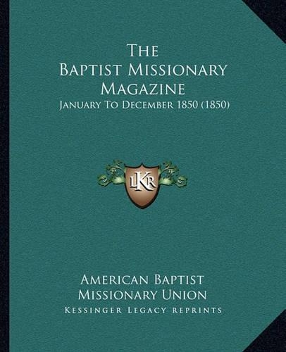 The Baptist Missionary Magazine