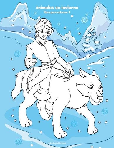 Animales en invierno libro para colorear 2