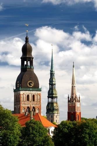 Church Towers in Riga Latvia Journal