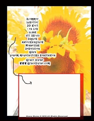 Blommor buketter 20 Kort i en bok blank att skriva Dagbok Anteckningsbok Minnessak Dekoration Gåva genom modernistiska konstnäre Grace Divine