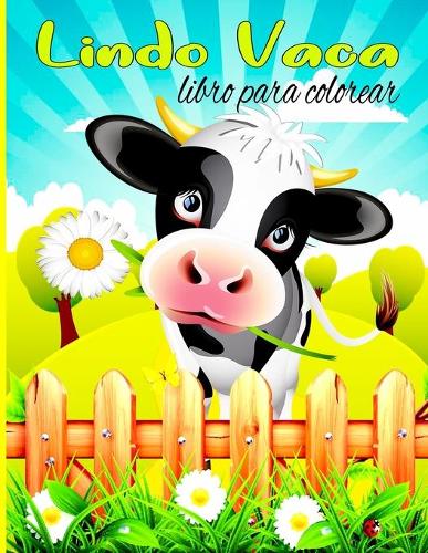 Lindo Vaca libro para colorear