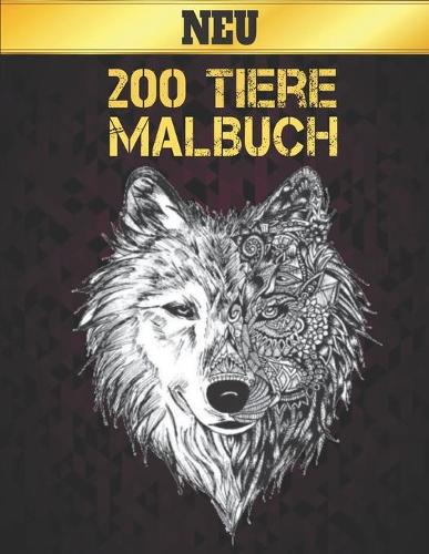200 Tiere Malbuch Neu