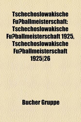 Tschechoslowakische Fussballmeisterschaft