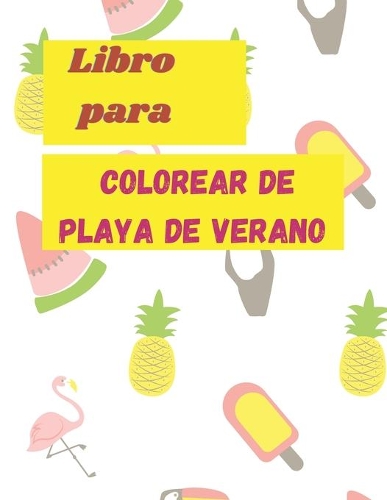 libro para colorear de playa de verano