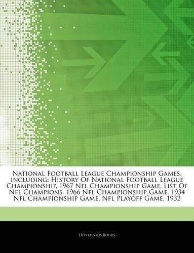 Articles on National Football League Championship Games, Including