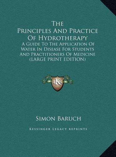 The Principles and Practice of Hydrotherapy