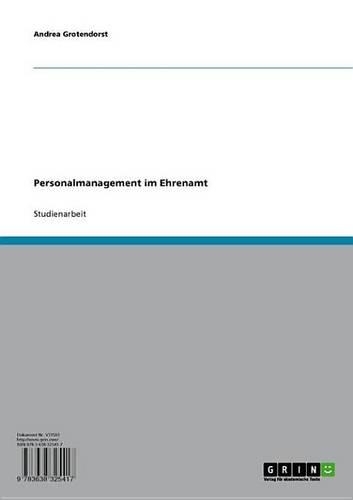Personalmanagement Im Ehrenamt