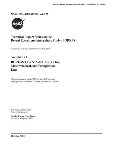 Boreas Tf-2 Ssa-OA Tower Flux, Meteorological, and Precipitation Data