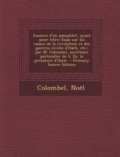 Examen D'Un Pamphlet, Ayant Pour Titre
