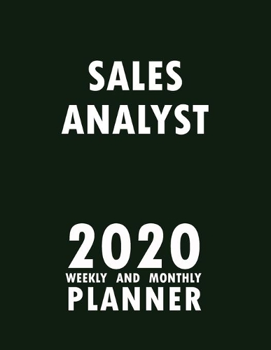 Sales Analyst 2020 Weekly and Monthly Planner
