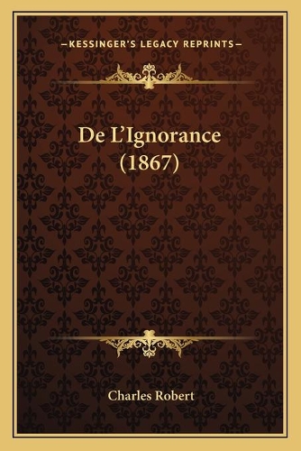 De L'Ignorance (1867)
