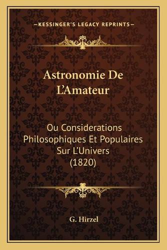 Astronomie De L'Amateur