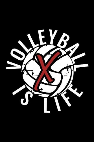 X Monogram Initial Volleyball Journal
