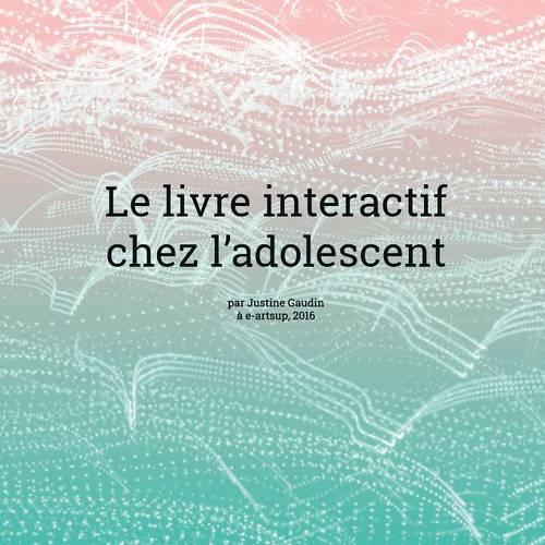 Le Livre Interactif Chez Les Adolescents