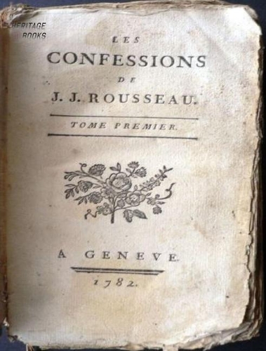Confessions of Jean-Jacques Rousseau