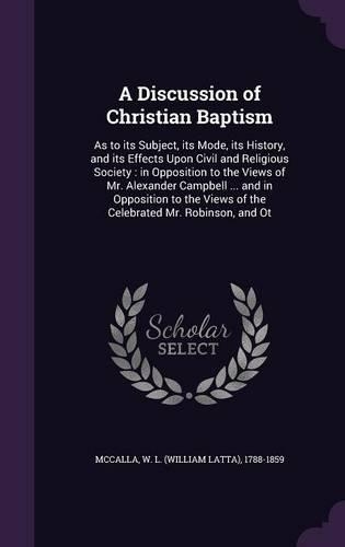 A Discussion of Christian Baptism