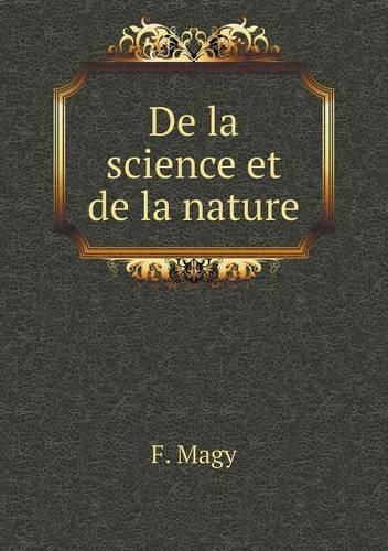De la science et de la nature