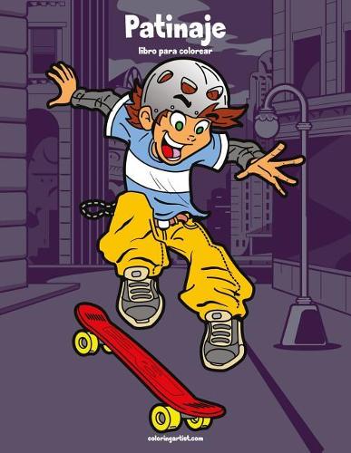 Patinaje libro para colorear 1