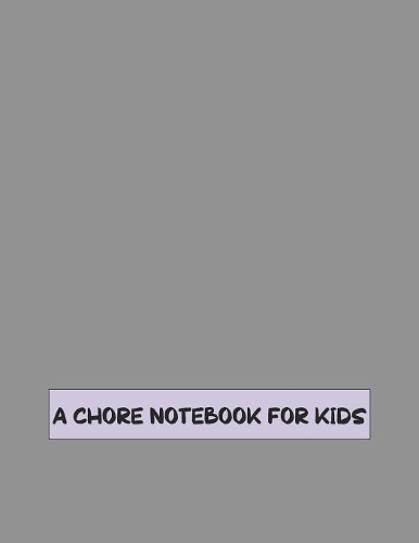 A Chore Notebook for Kids