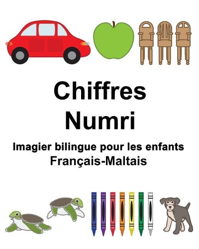 Français-Maltais Chiffres/Numri Imagier bilingue pour les enfants