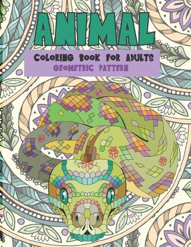 Coloring Book for Adults Geometric pattern - Animal