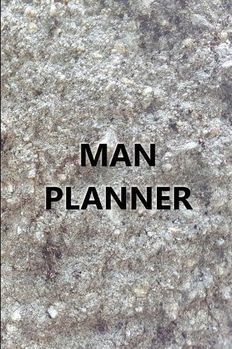 2019 Weekly Planner for Men Man Planner Engraved Carved Stone Style 134 Pages
