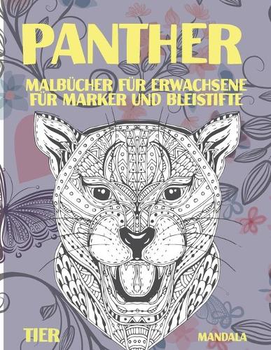 Malbücher für Erwachsene für Marker und Bleistifte - Mandala - Tier - Panther