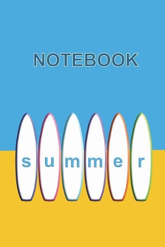 Summer Surfboards on the Beach Notebook