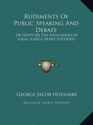 Rudiments of Public Speaking and Debate