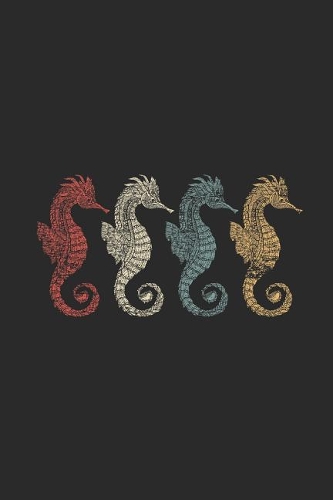 Colorful Seahorse Retro