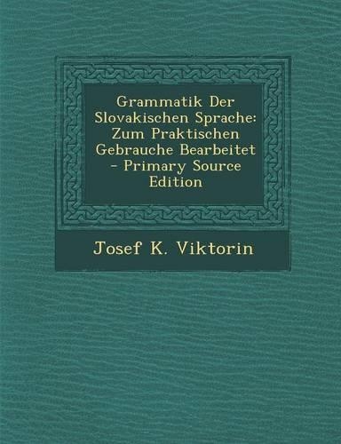 Grammatik Der Slovakischen Sprache