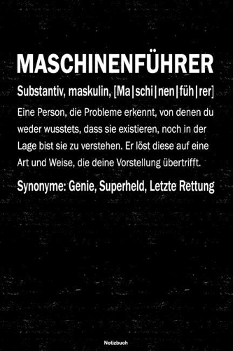 Maschinenführer Notizbuch