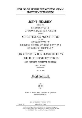 Hearing to Review the National Animal Identification System