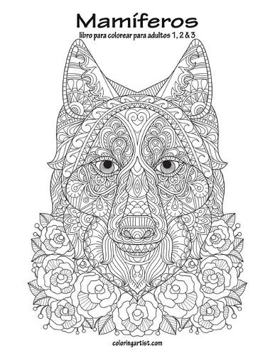 Mamíferos libro para colorear para adultos 1, 2 & 3