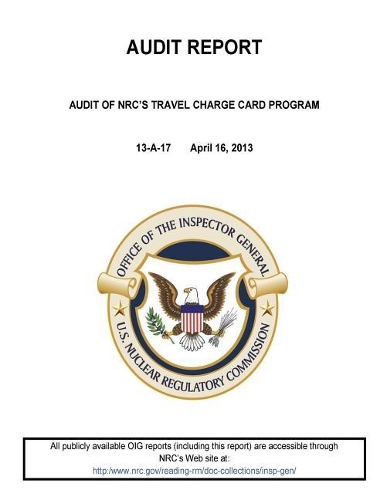 Audit of Nrc's Travel Charge Card Pprogram