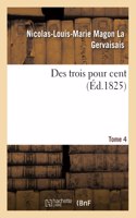 Des Trois Pour Cent. Tome 4