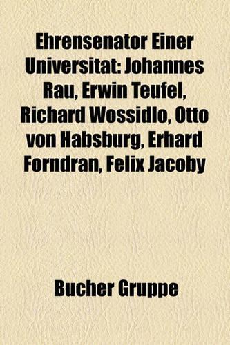 Ehrensenator Einer Universitat