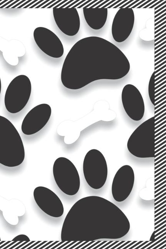 Puppy Paw Prints And Bones