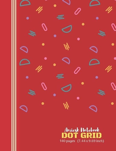 Amiesk Notebook - Dot Grid Notebook - 140 pages (7.44 x 9.69 inch)