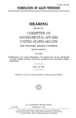 Nomination of Allen Weinstein