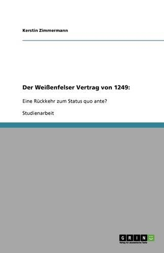 Der Weißenfelser Vertrag von 1249