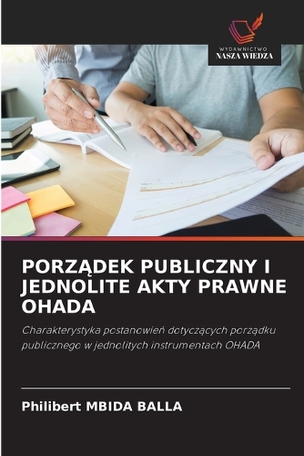 PorzĄdek Publiczny I Jednolite Akty Prawne Ohada